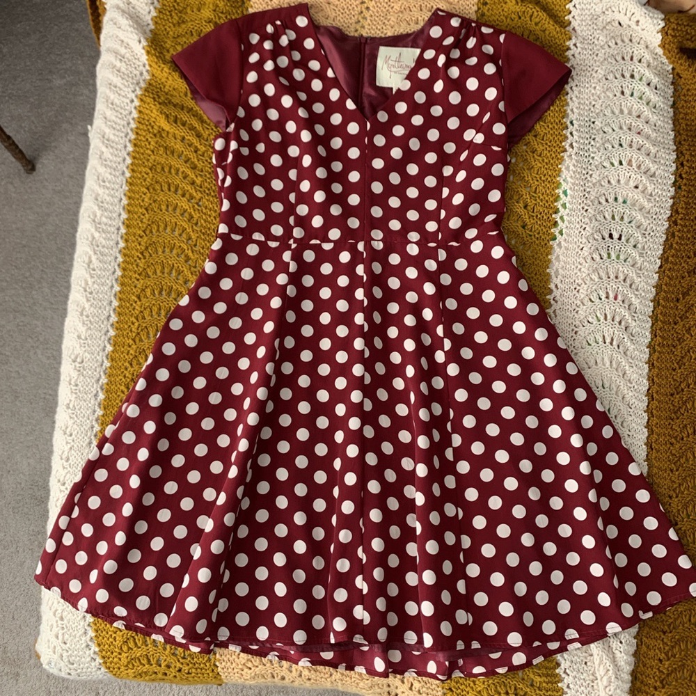 Retro style fit and flare dress